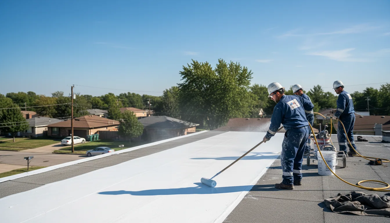 Commercial roof coating in Hume, MO near me